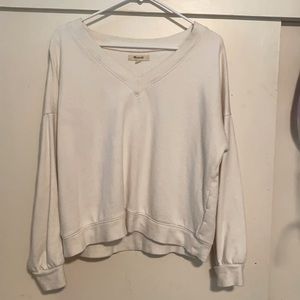 Oversized v neck sweatshirt